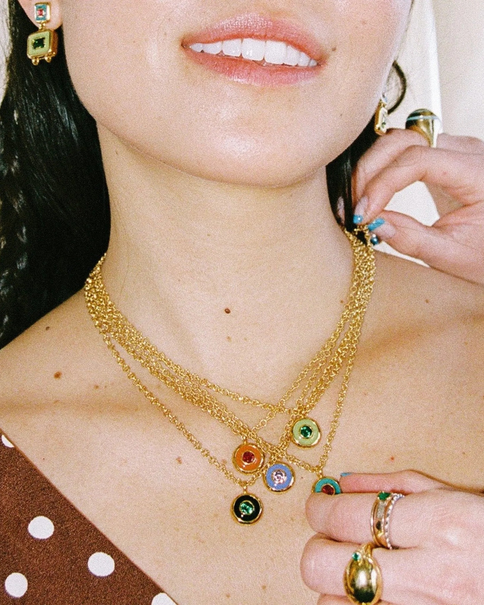 Reversible Coin Necklace by Monbouquette - At Present Jewelry