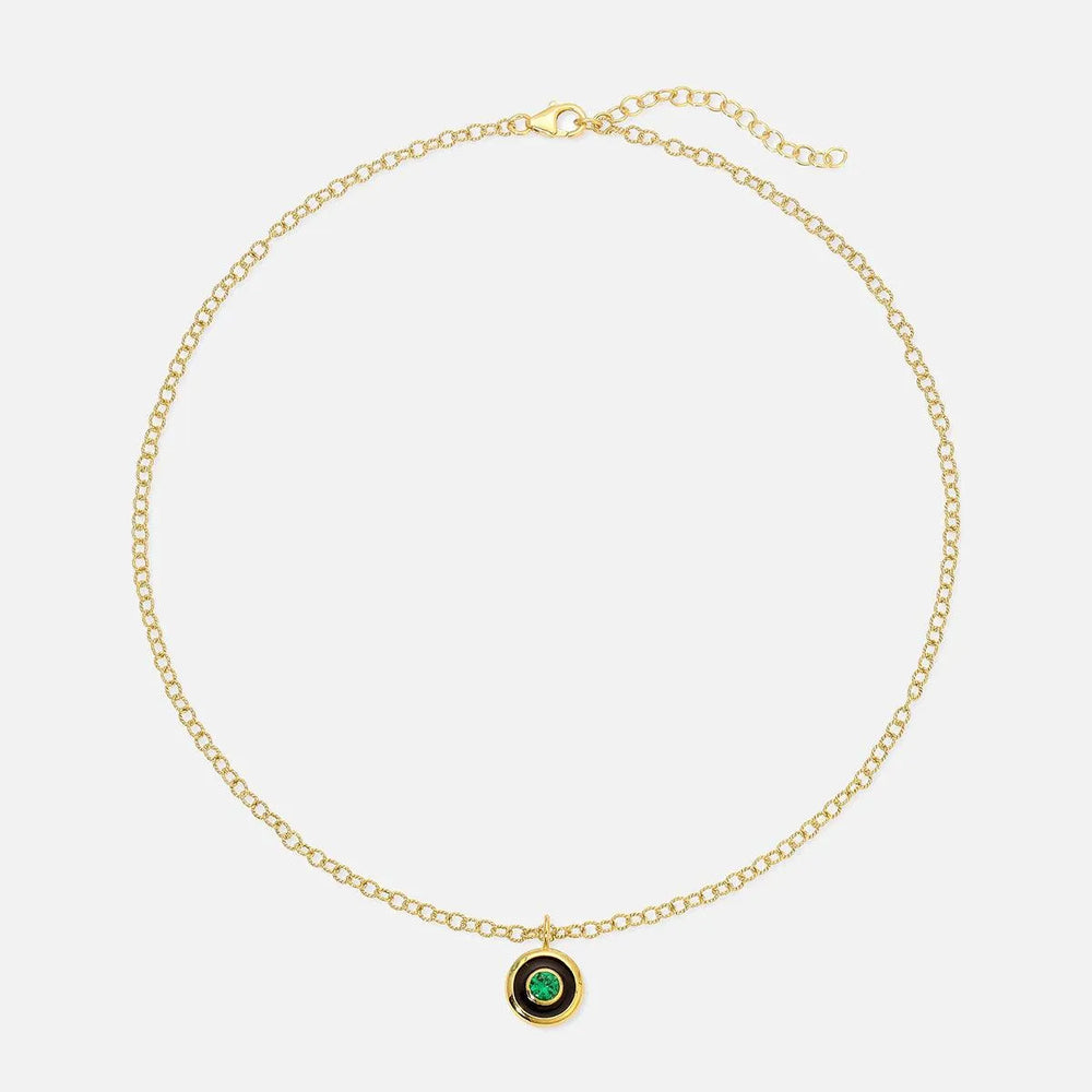 Reversible Coin Necklace by Monbouquette - At Present Jewelry