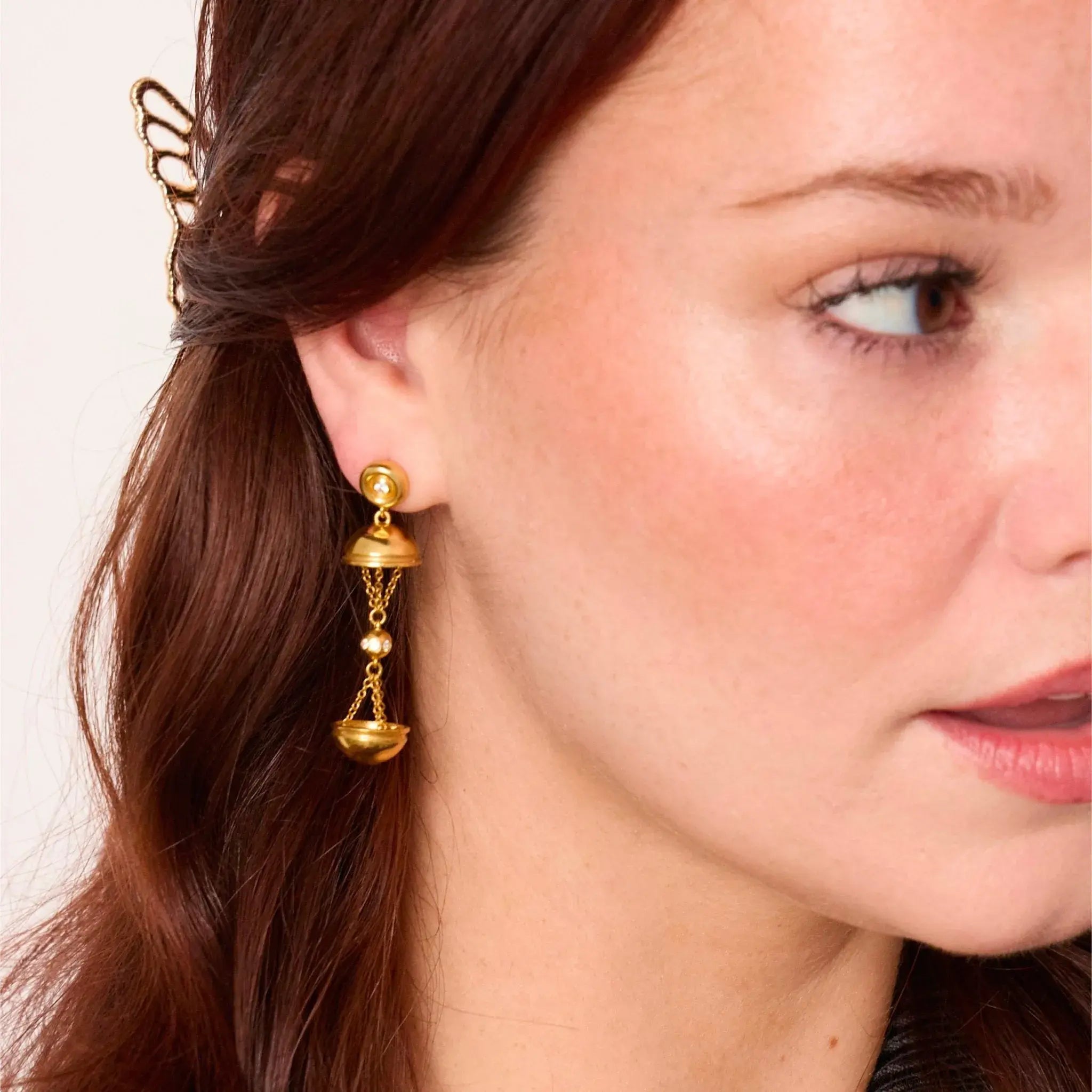 Shimmer Hatch Earrings by Monbouquette - At Present Jewelry
