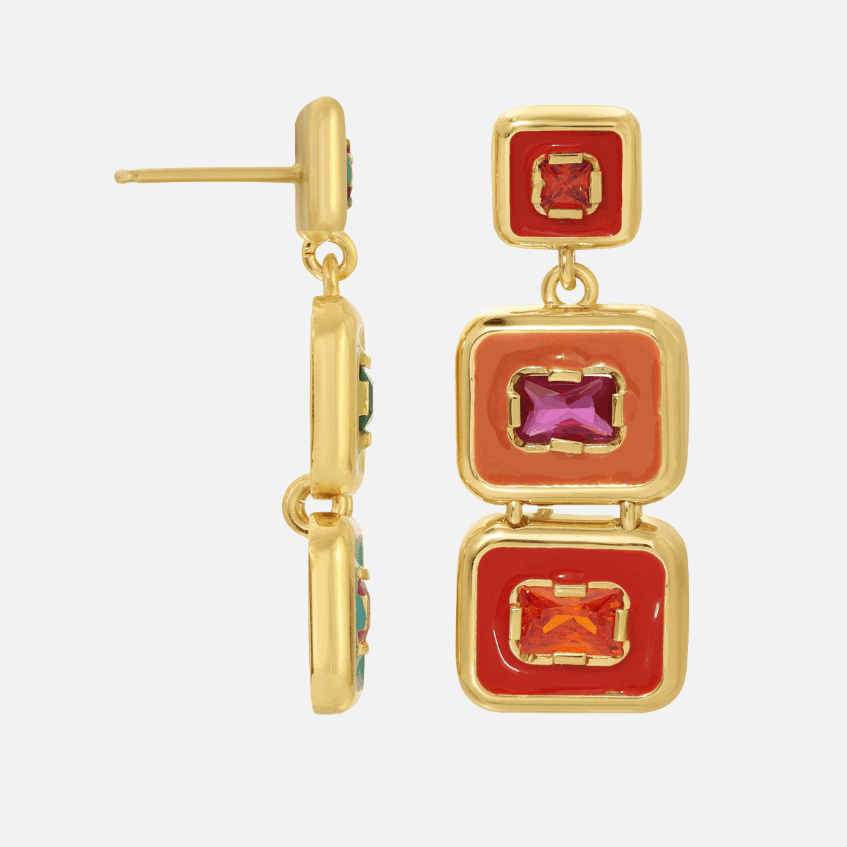 Sunny Snapback Earrings by Monbouquette - At Present Jewelry