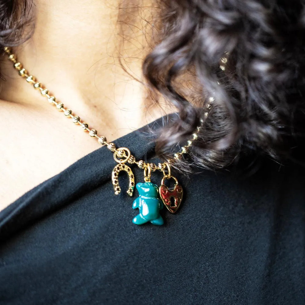 Beary Lucky Charm Necklace by NOTTE - At Present Jewelry