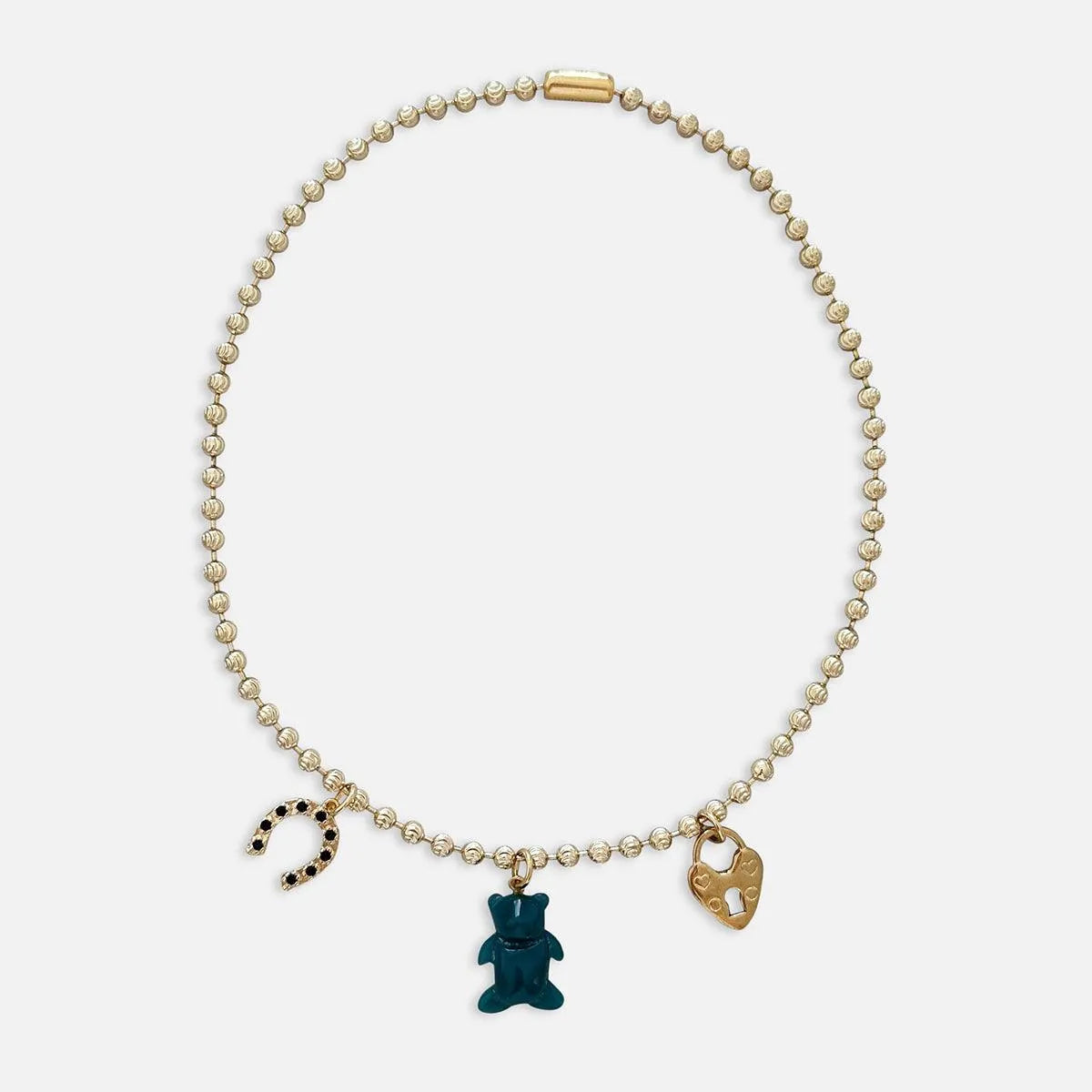 Beary Lucky Charm Necklace by NOTTE - At Present Jewelry