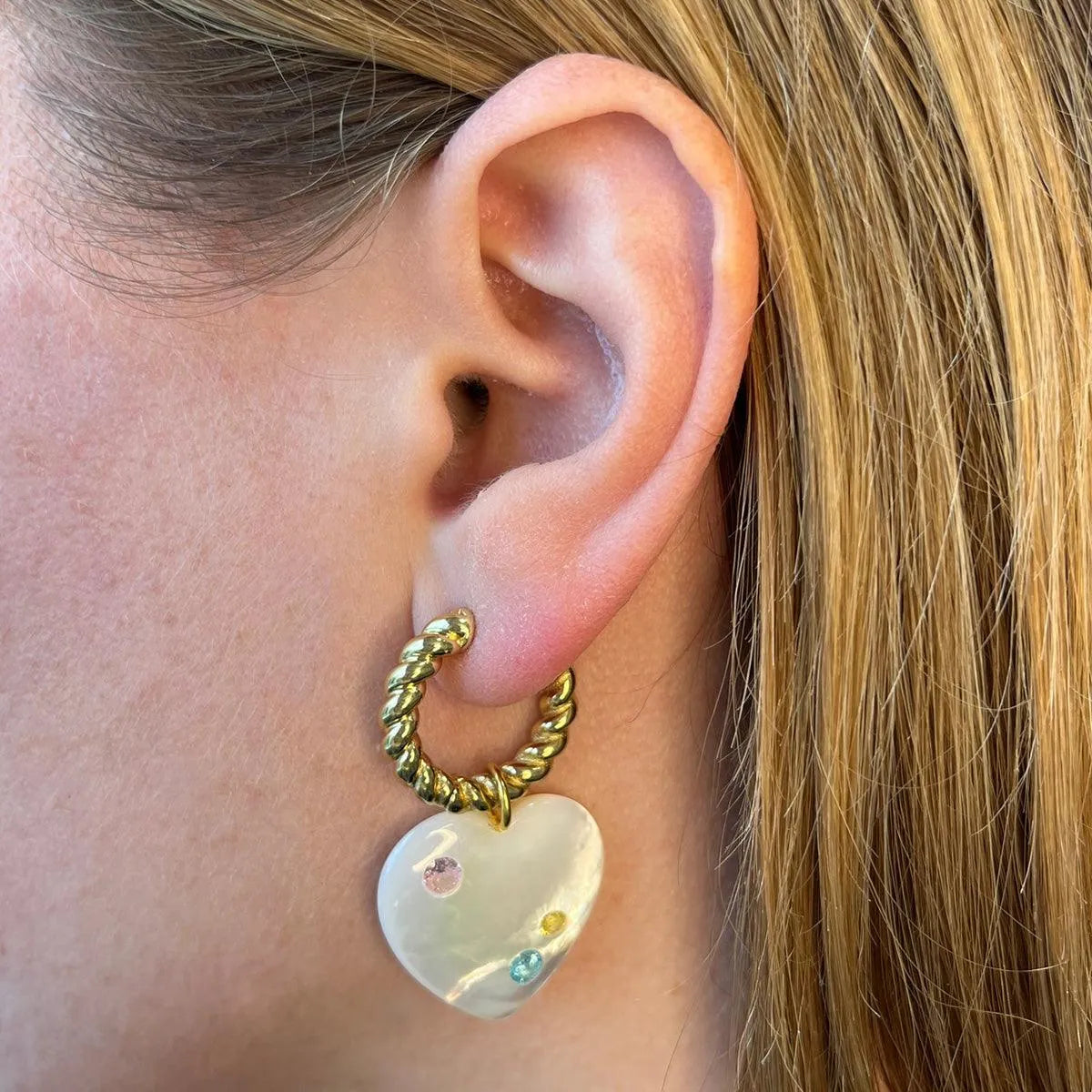 Heart to Heart Glow Earrings by NOTTE - At Present Jewelry