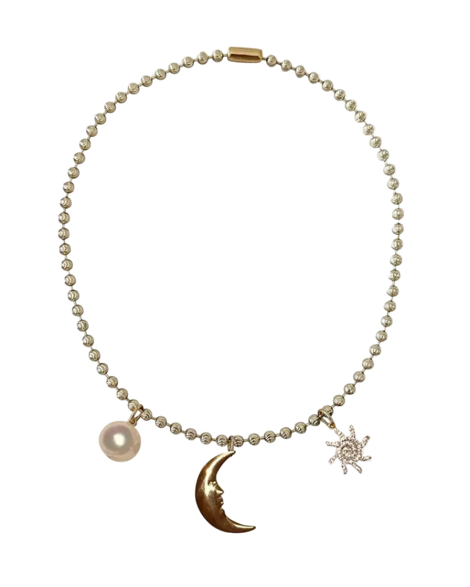 Starry Night Charm Necklace by NOTTE - At Present Jewelry