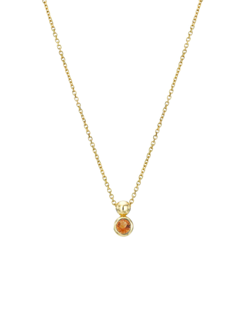 Solo Necklace, Birthstone by White/Space - At Present Jewelry