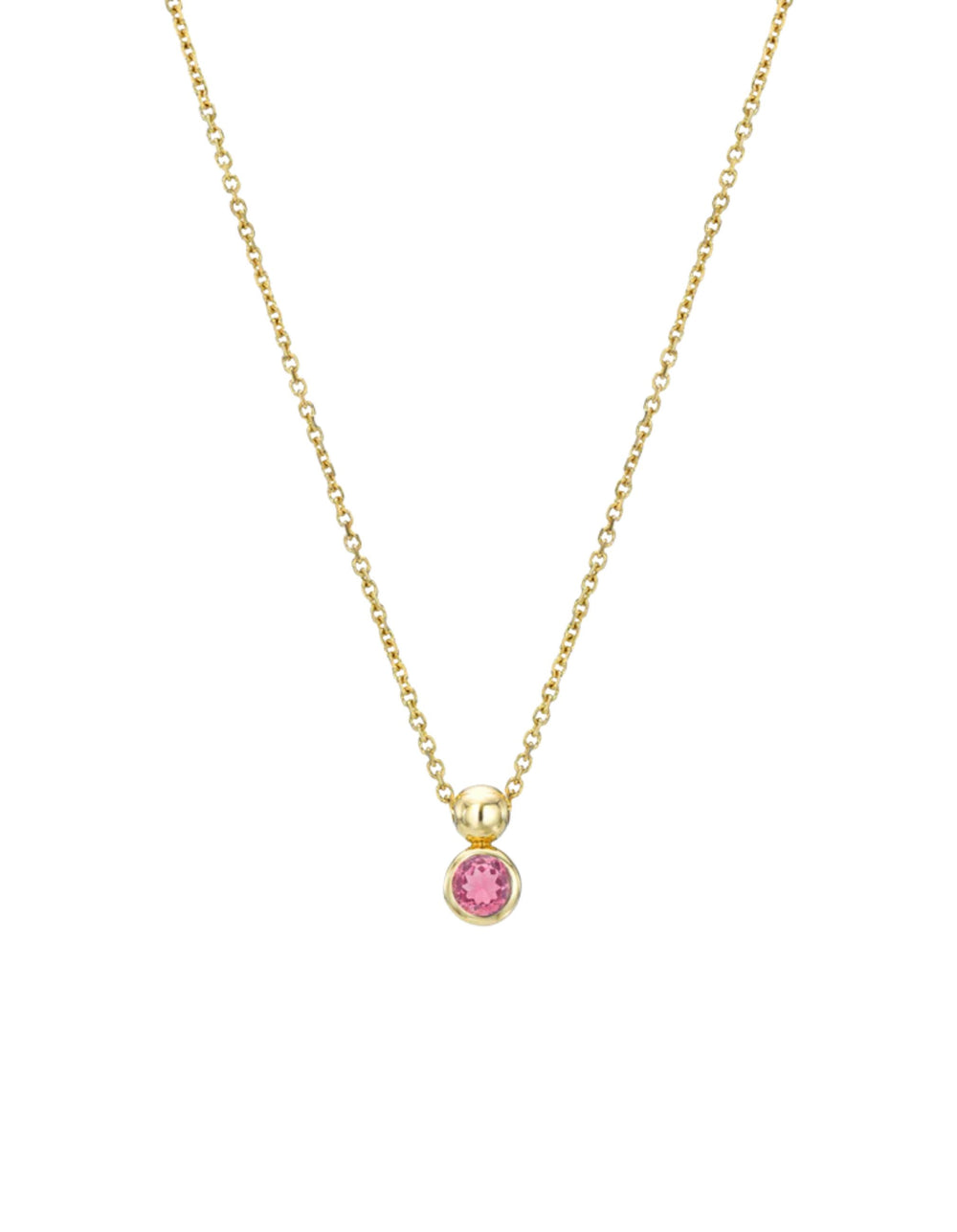 Solo Necklace, Birthstone by White/Space - At Present Jewelry