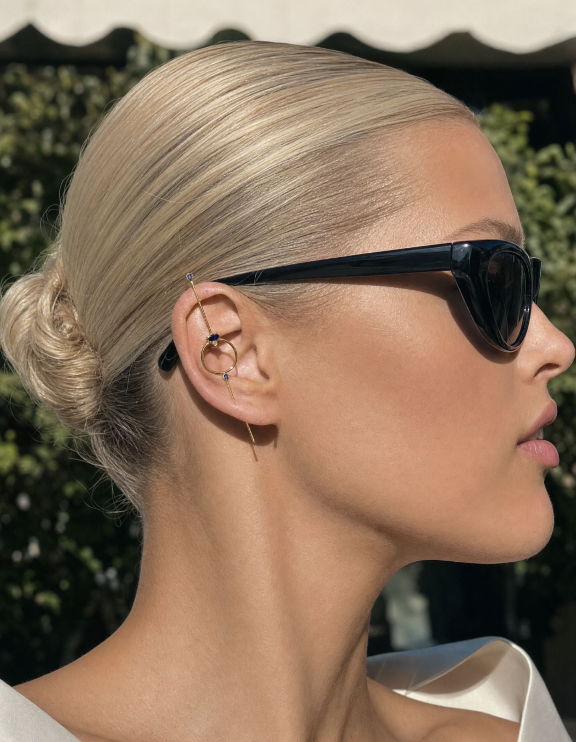 Orb Drop Needle Earring
