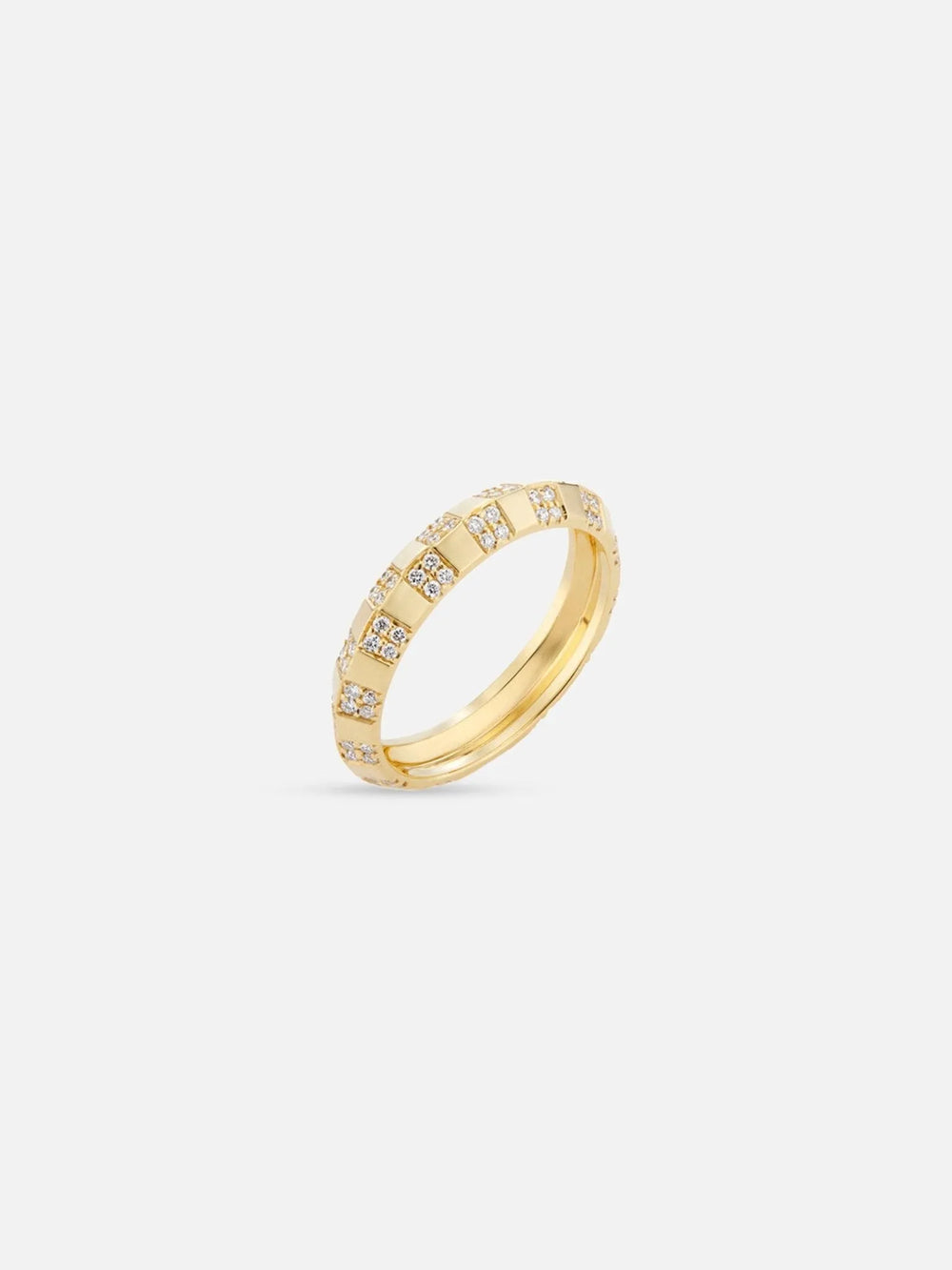 Pinstripe Strength Knife Edge Diamond Ring by Ri Noor - At Present Jewelry