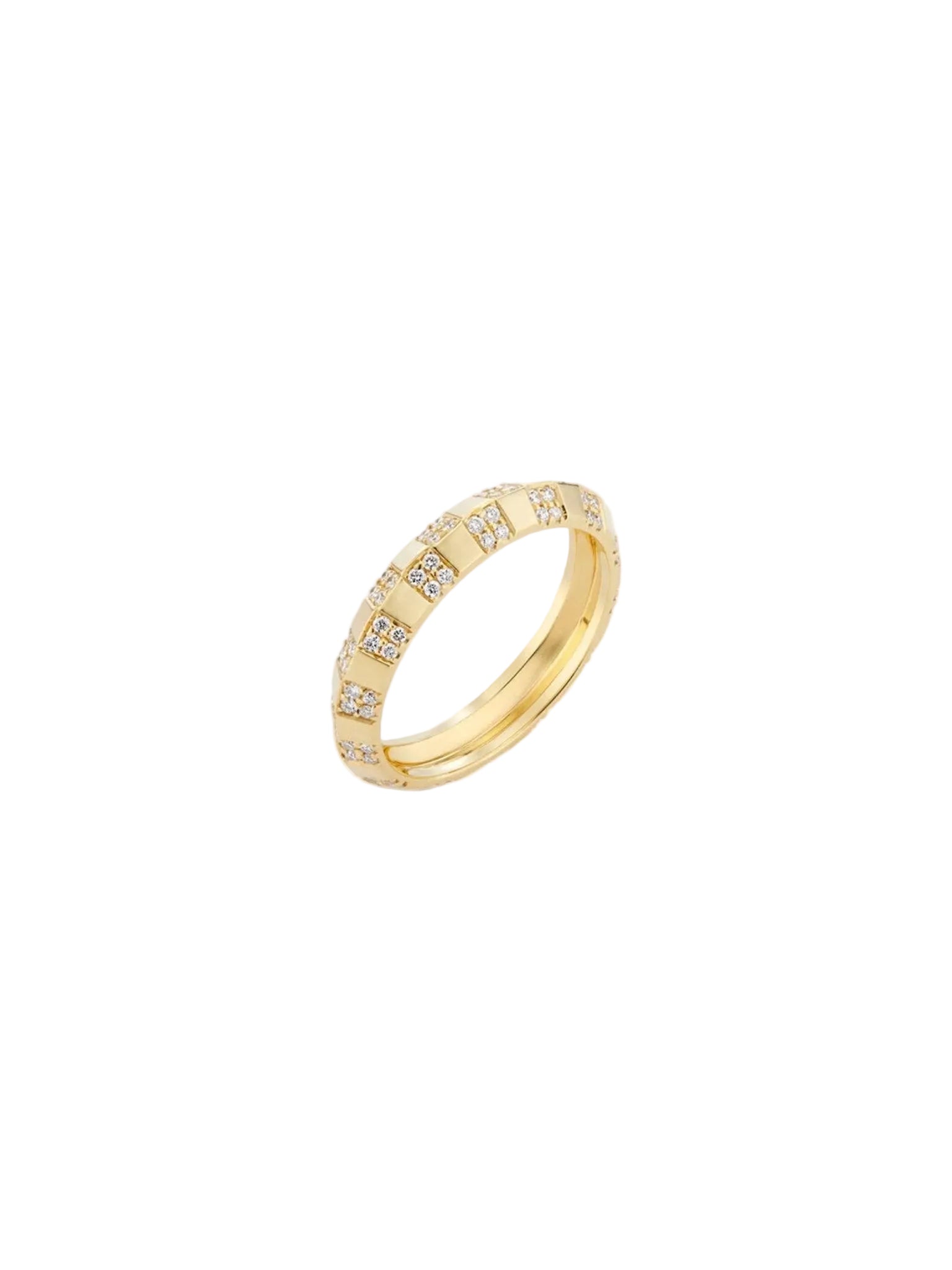 Pinstripe Strength Knife Edge Diamond Ring by Ri Noor - At Present Jewelry