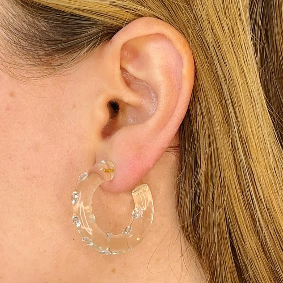 Small Lucid Hoops by Sarah Noor - At Present Jewelry