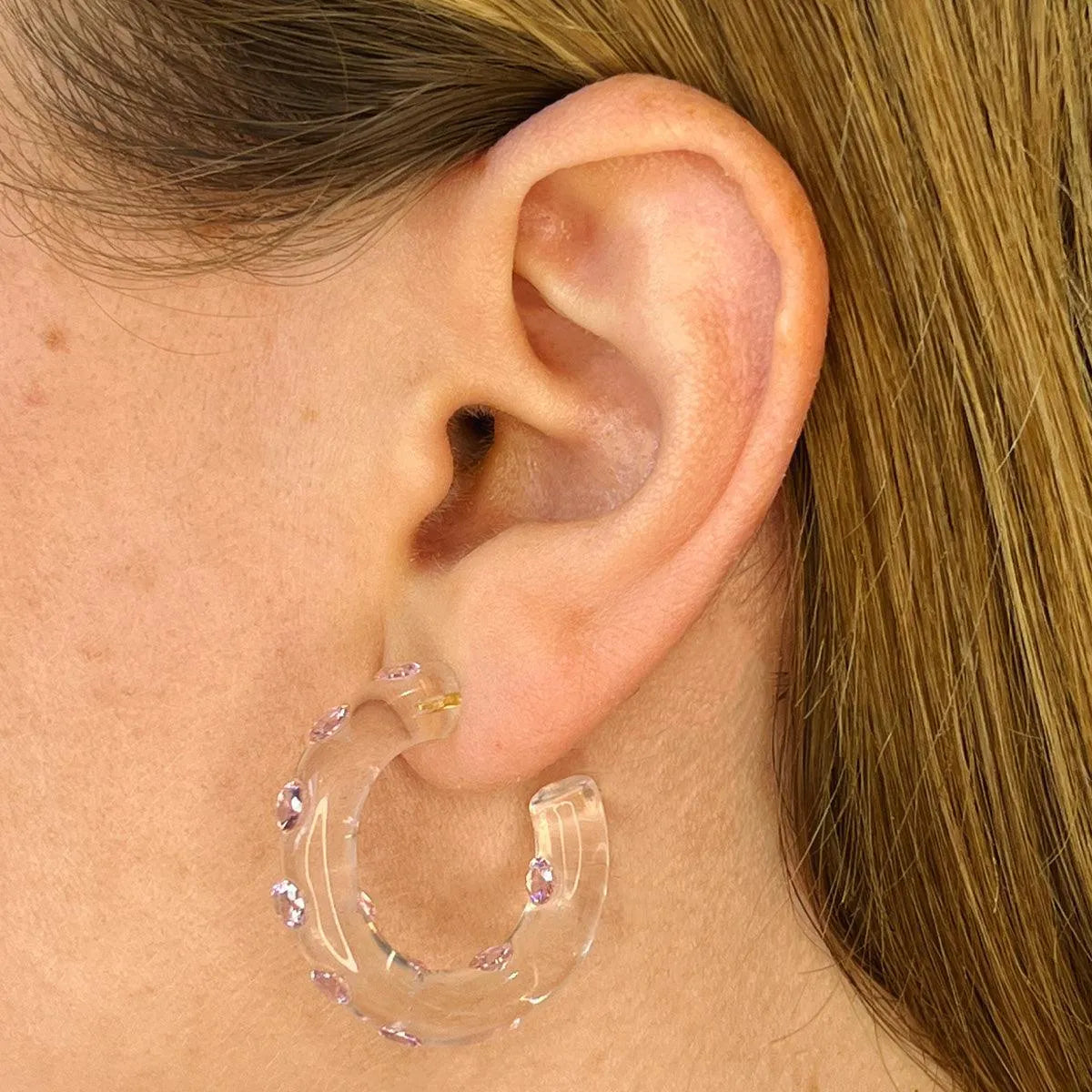 Small Lucid Hoops by Sarah Noor - At Present Jewelry