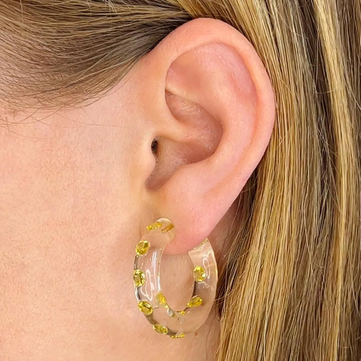 Small Lucid Hoops by Sarah Noor - At Present Jewelry