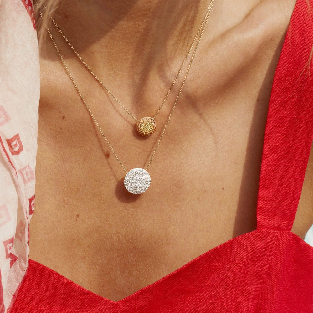 Ombré Sunburst Necklace by Eriness - At Present Jewelry