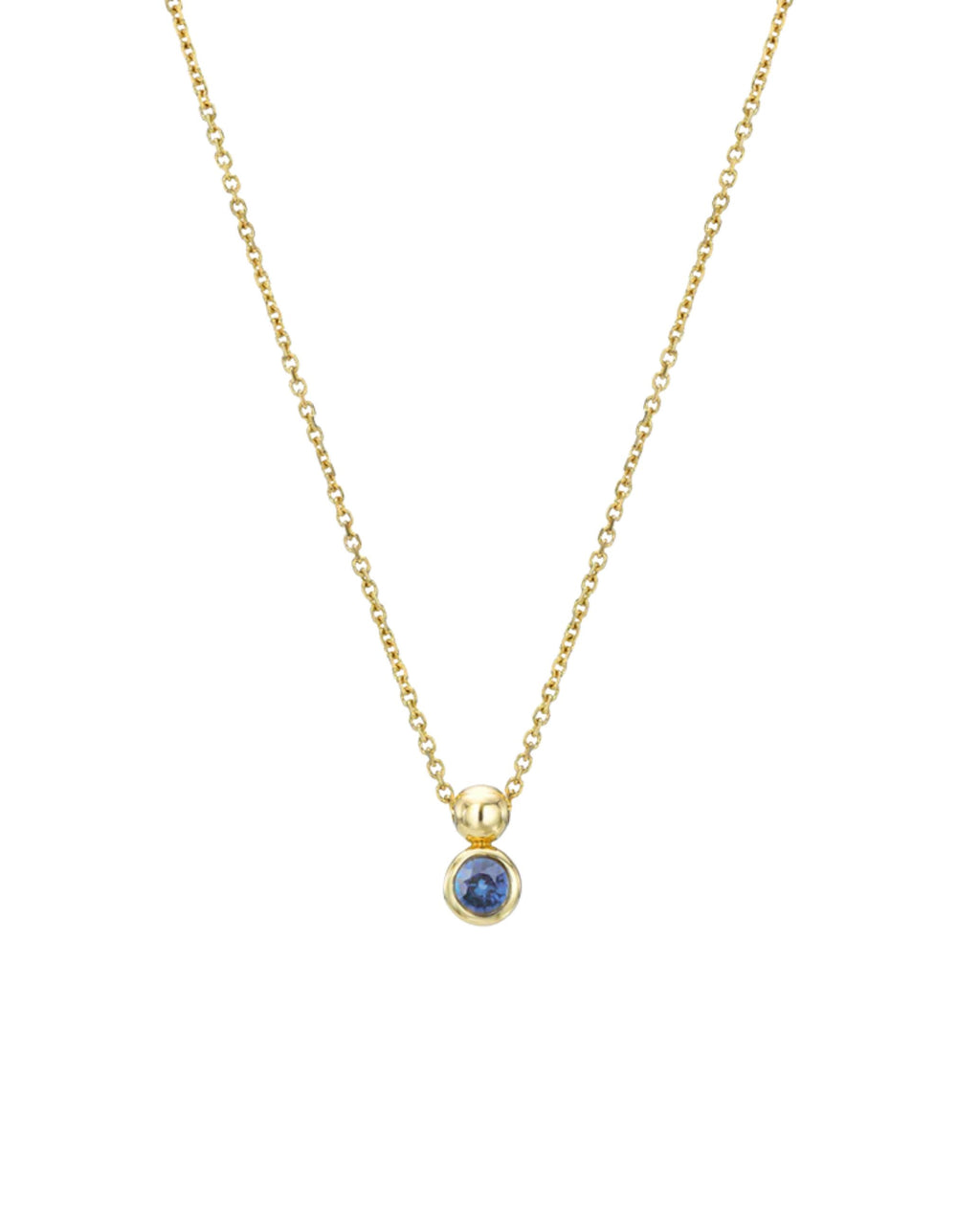 Solo Necklace, Birthstone by White/Space - At Present Jewelry