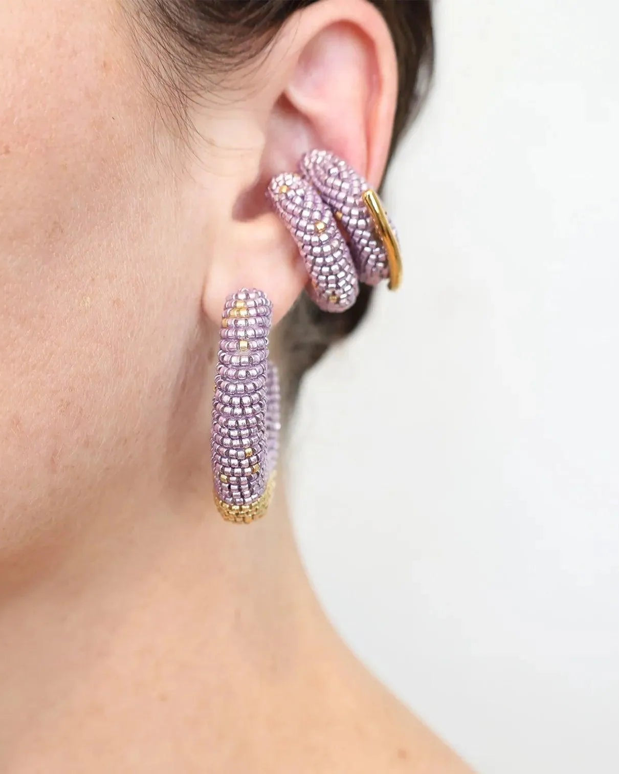 Torra Hoops, Lilac by Susana Vega - At Present Jewelry