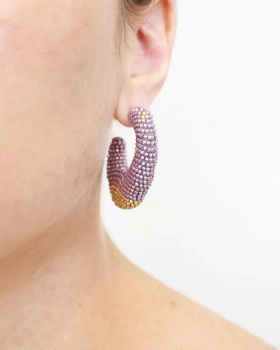 Torra Hoops, Lilac by Susana Vega - At Present Jewelry