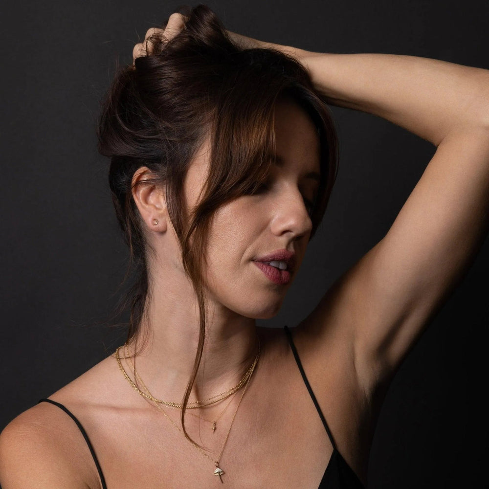 Itty Bitty Studs, Moon by Talon Jewelry - At Present Jewelry