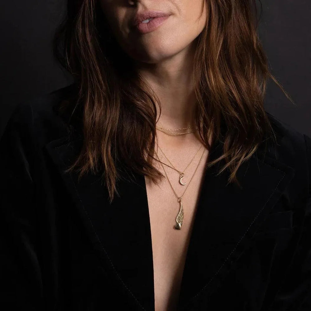 Pavé Untethered Heart Pendant by Talon Jewelry - At Present Jewelry