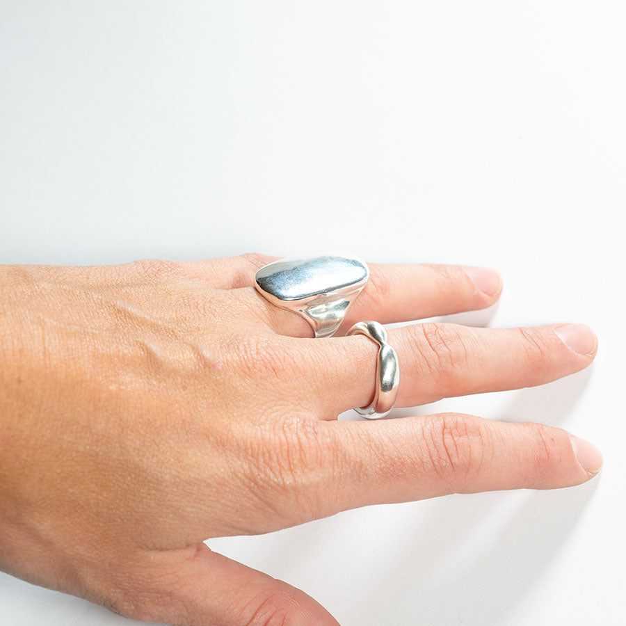 General Silver Ring by Rebecca Pinto - At Present Jewelry