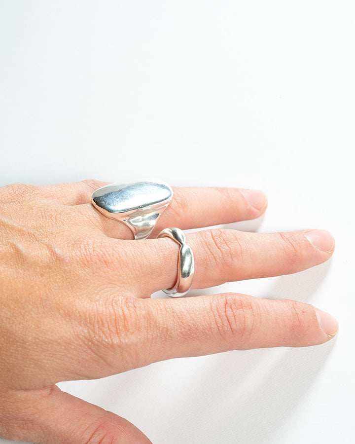 General Silver Ring by Rebecca Pinto - At Present Jewelry
