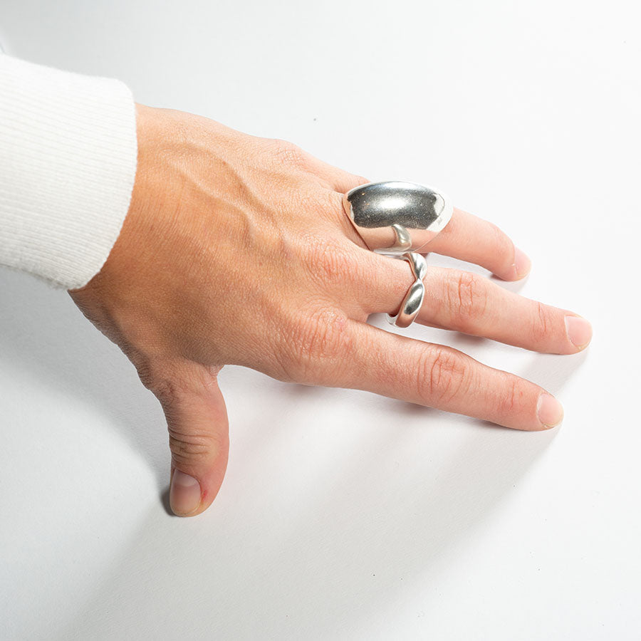 Manning Silver Ring by Rebecca Pinto - At Present Jewelry