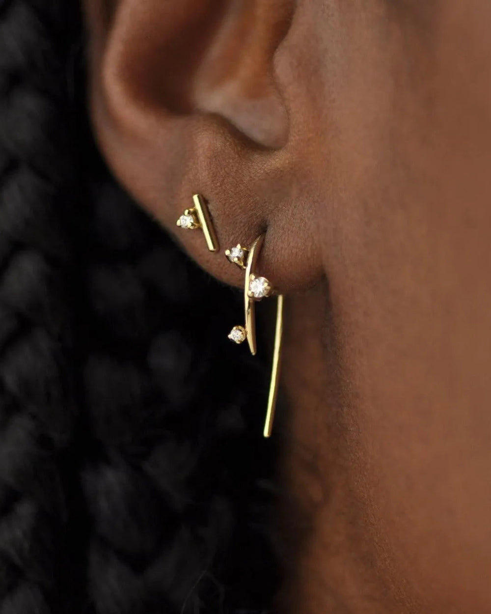 Andromeda Mini Studs by White/Space - At Present Jewelry