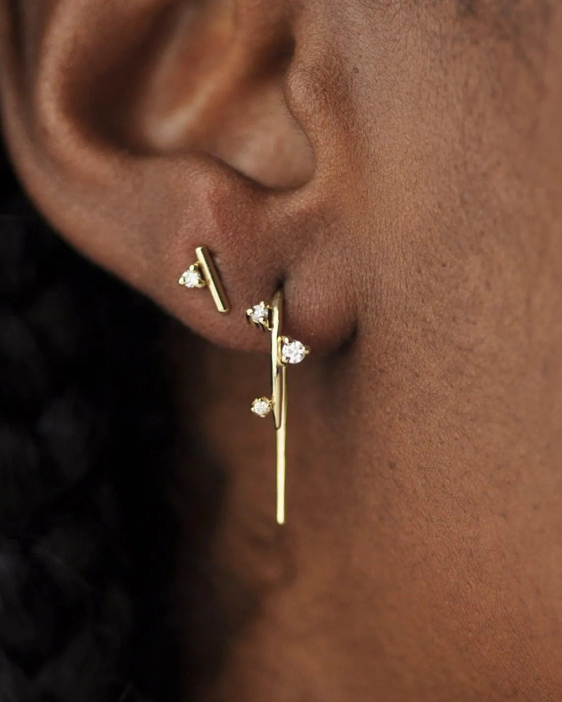 Andromeda Mini Studs by White/Space - At Present Jewelry