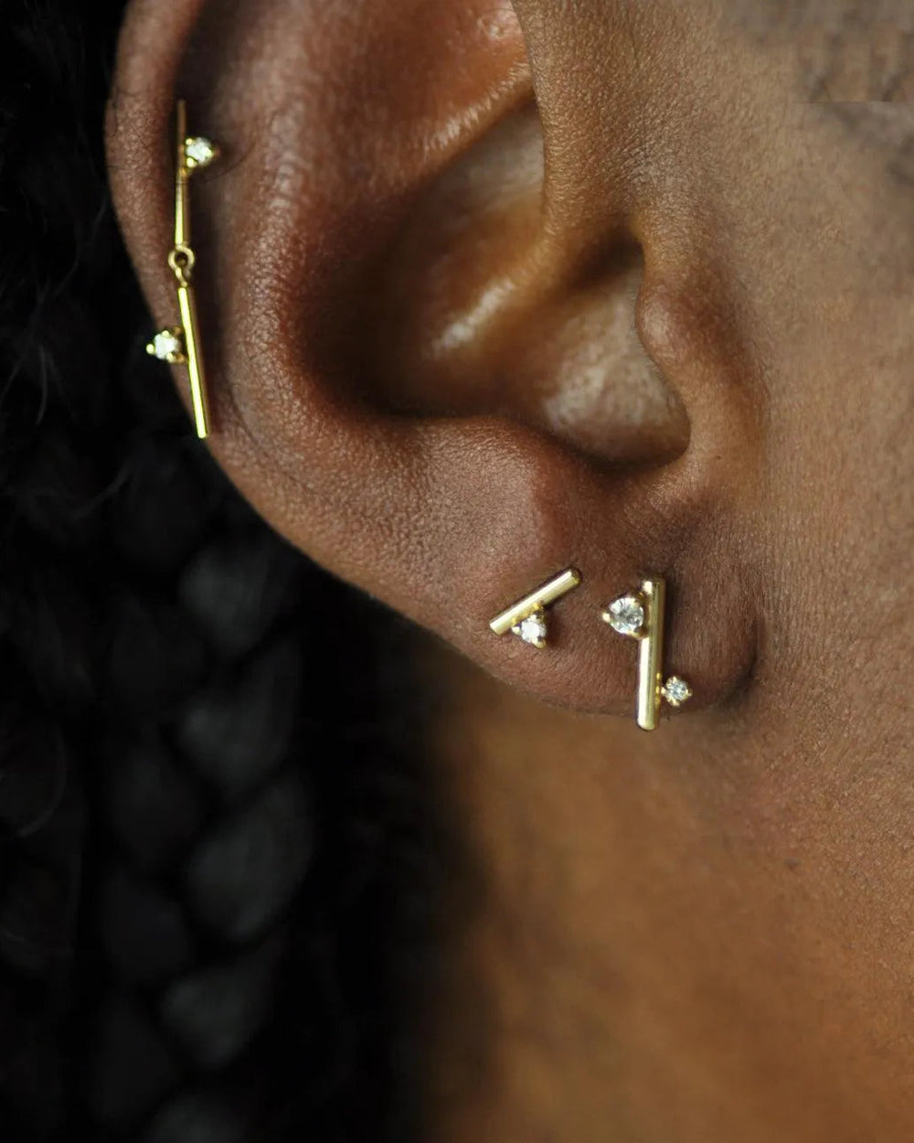 Andromeda Mini Studs by White/Space - At Present Jewelry