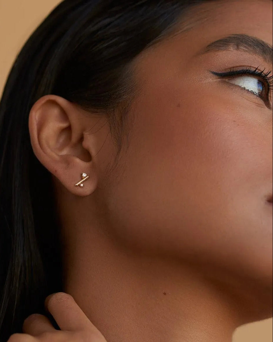 Andromeda Stud Earrings by White/Space - At Present Jewelry