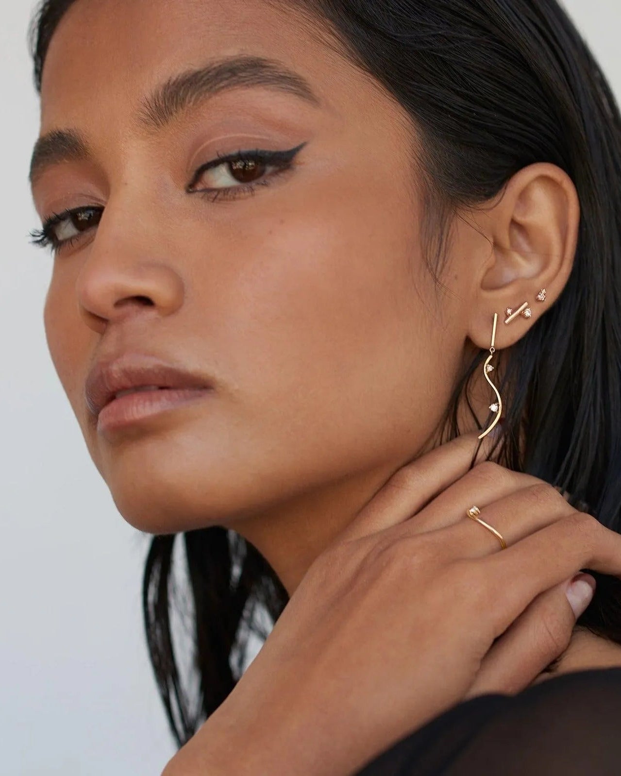 Andromeda Stud Earrings by White/Space - At Present Jewelry