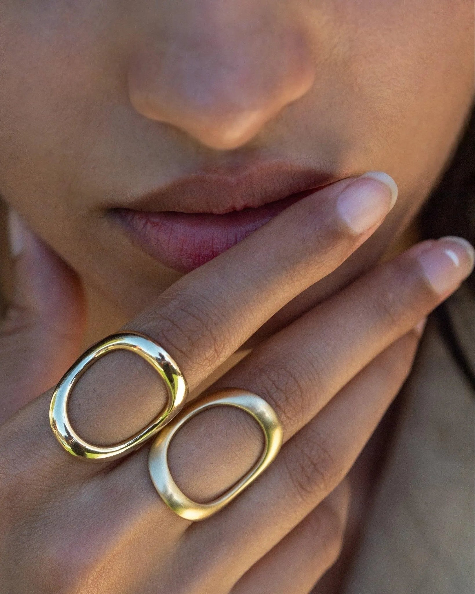 Bold Continuity Ring by White/Space - At Present Jewelry