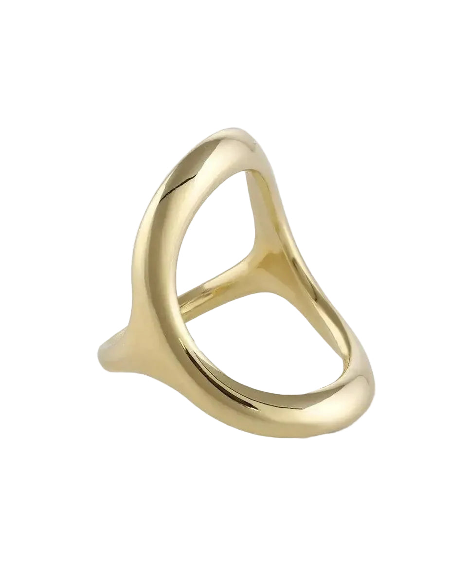Bold Continuity Ring by White/Space - At Present Jewelry