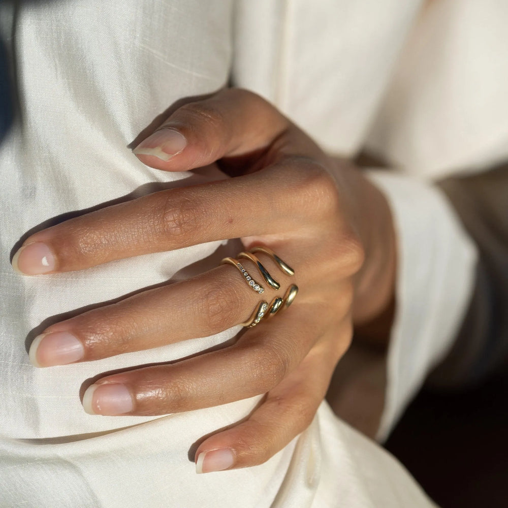 Nesting Cuff by White/Space - At Present Jewelry