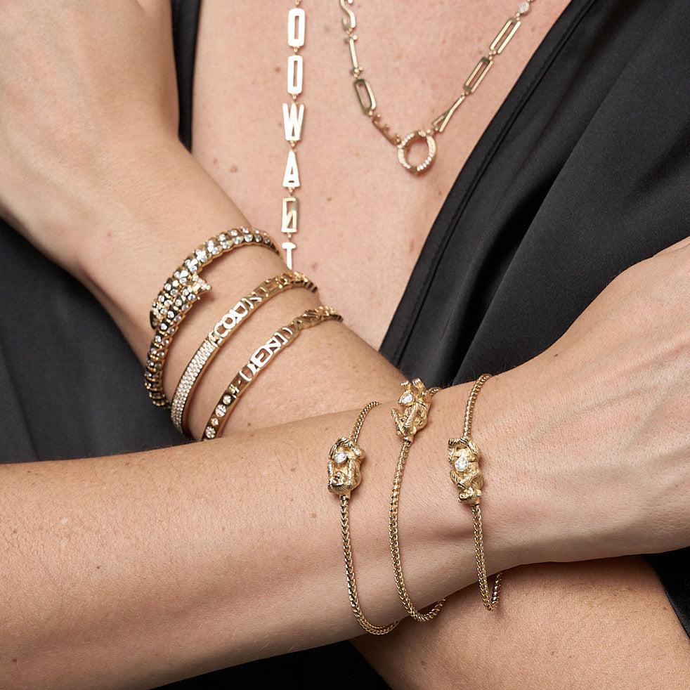 Wise Monkeys Bracelet by Eden Presley - At Present Jewelry