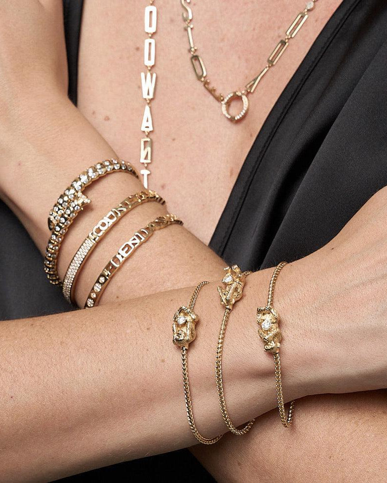 Wise Monkeys Bracelet by Eden Presley - At Present Jewelry