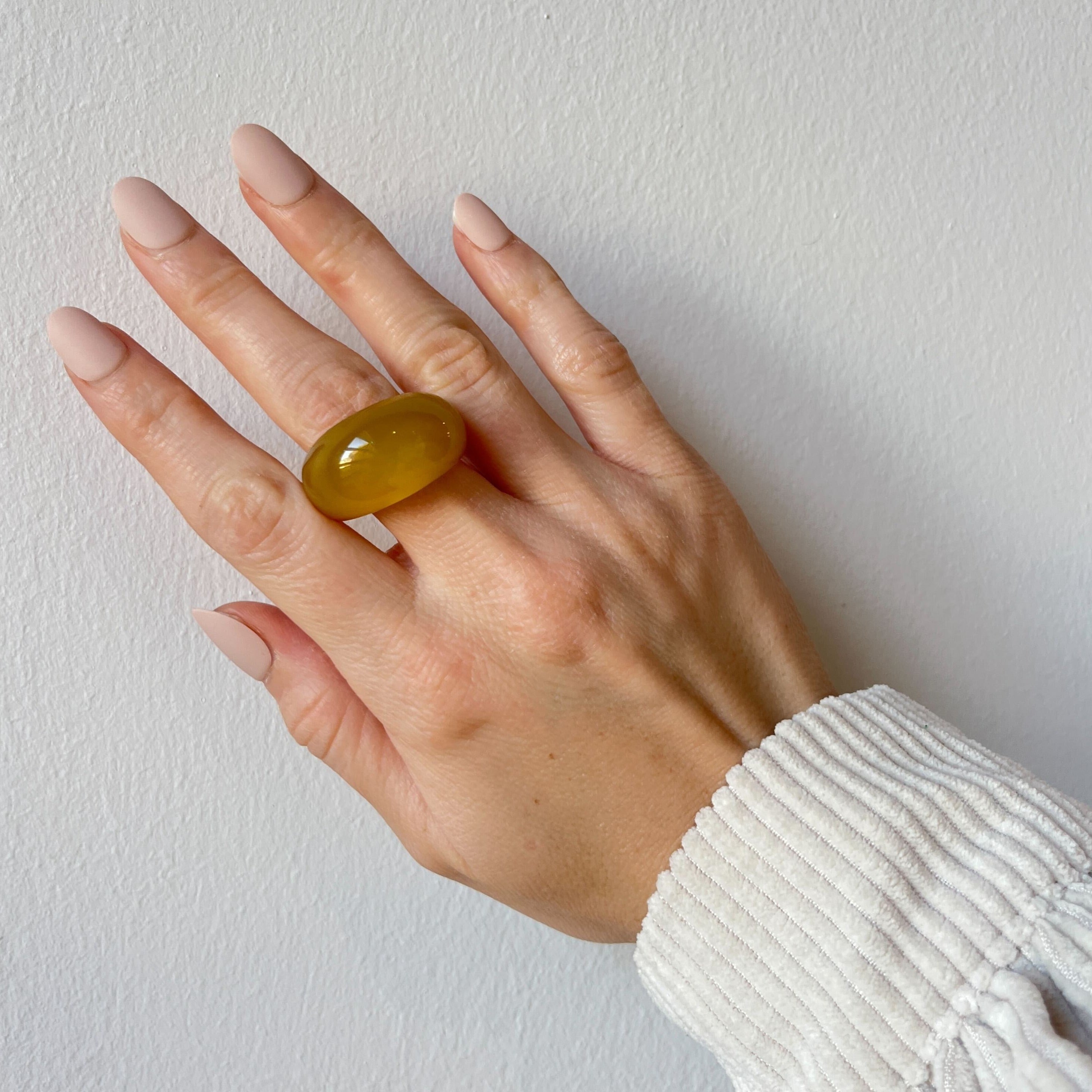 Ring Pop, Chunky Agate Ring