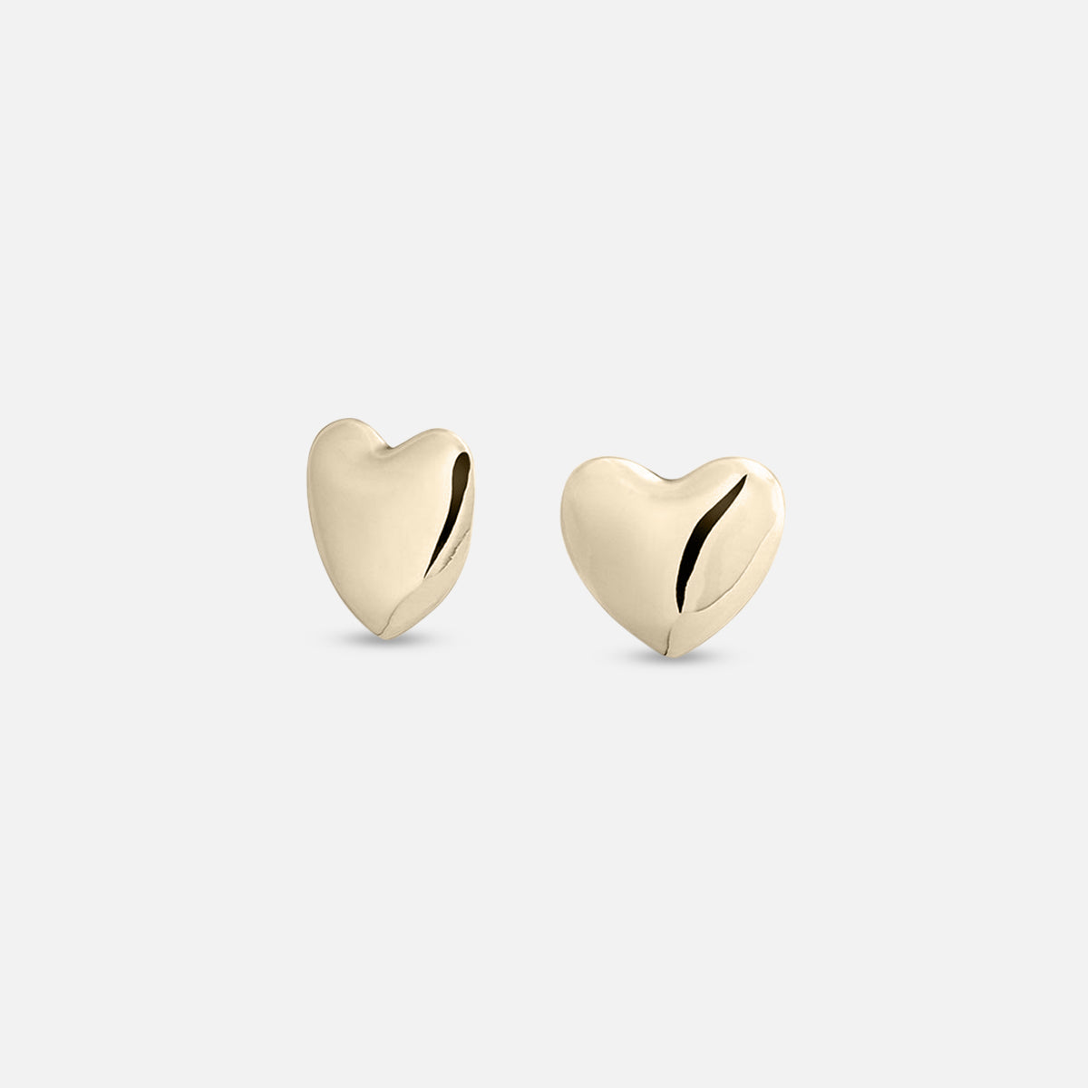Annika Inez Gold Plated Voluptuous Heart Earring, Small - At Present