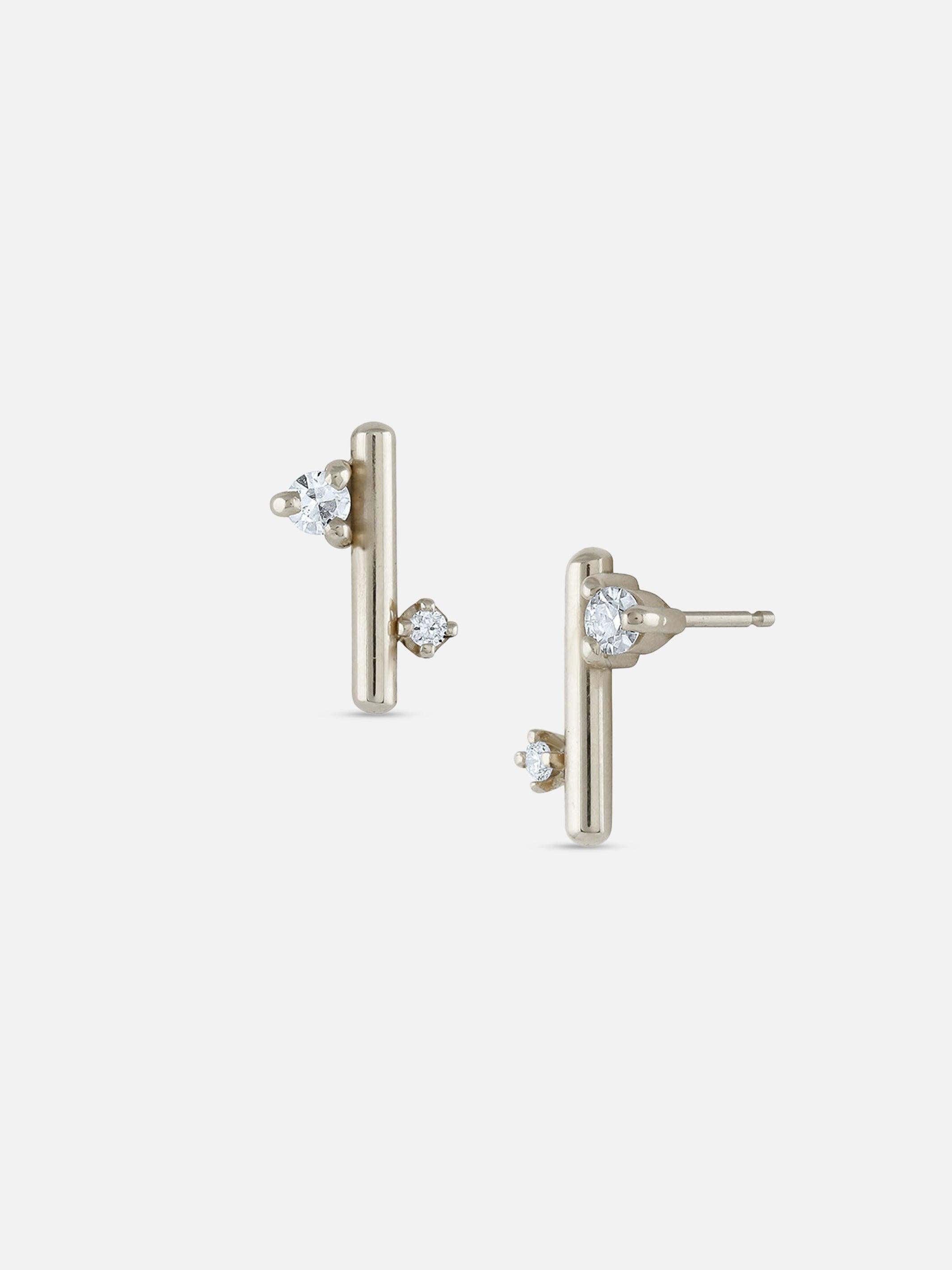Andromeda Stud Earrings - White/Space - At Present