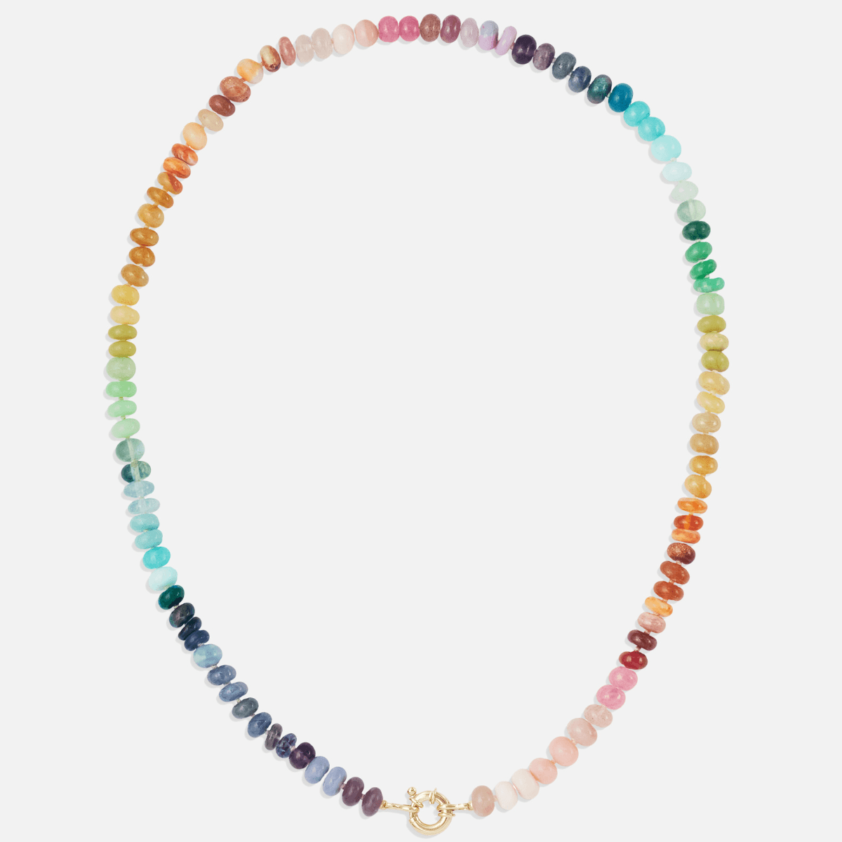 Classic Rainbow Gemstone Necklace - Encirkled Jewelry - At Present