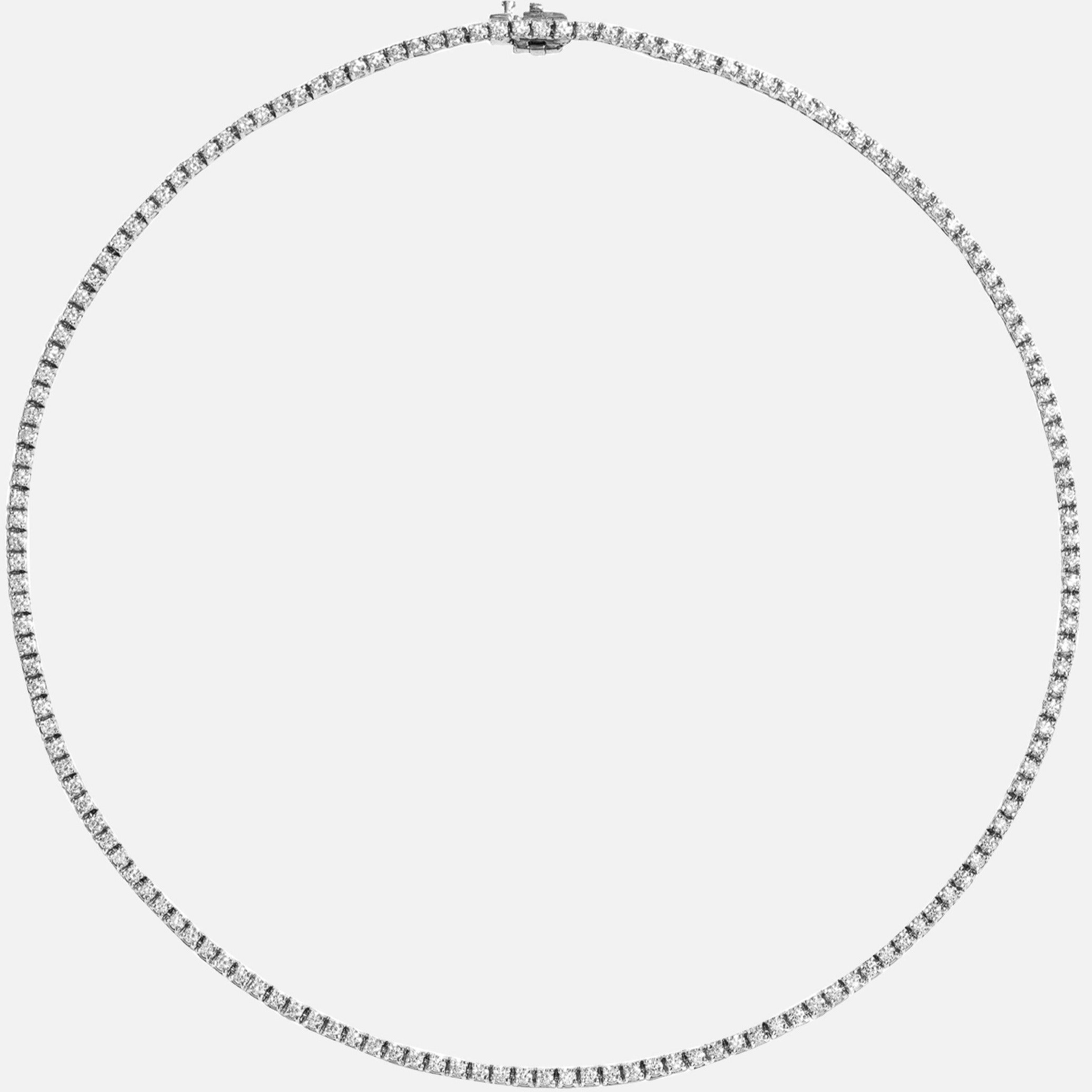 At Present 7.25ct Diamond Tennis Necklace 1
