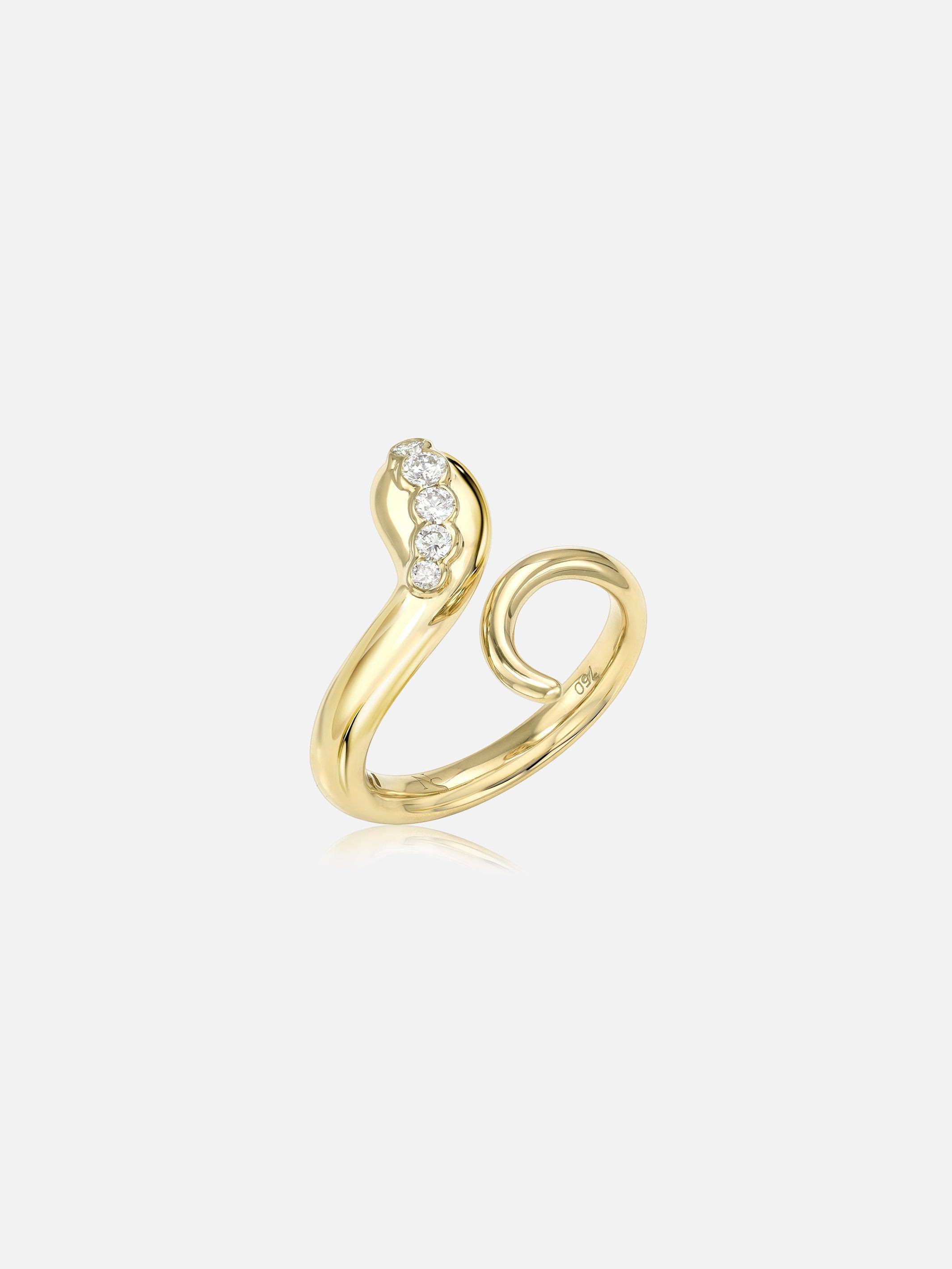 Stacy Nolan Snake Ring with Diamonds 2