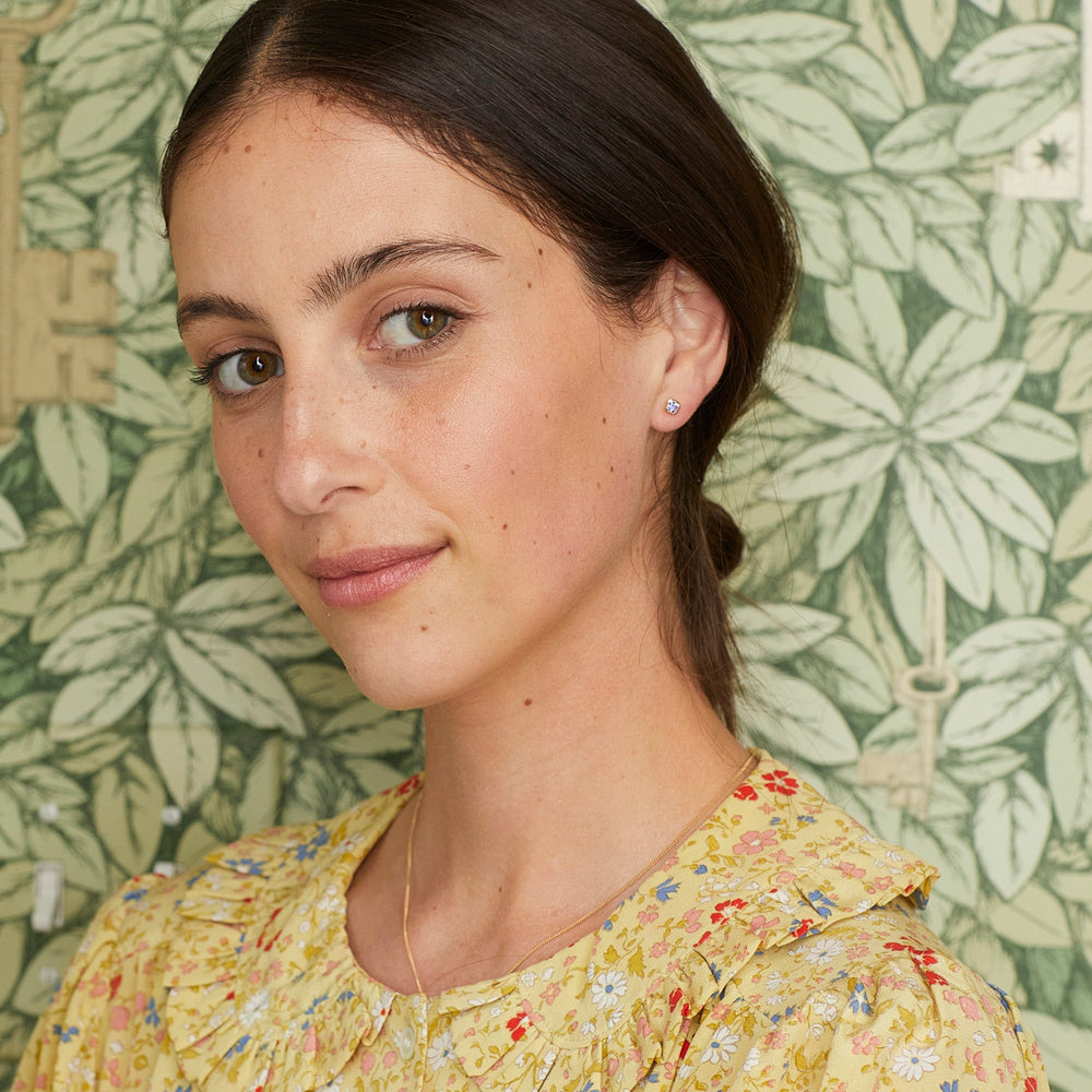 Petite Iris Asscher Studs by Ariel Gordon Jewelry - At Present Jewelry