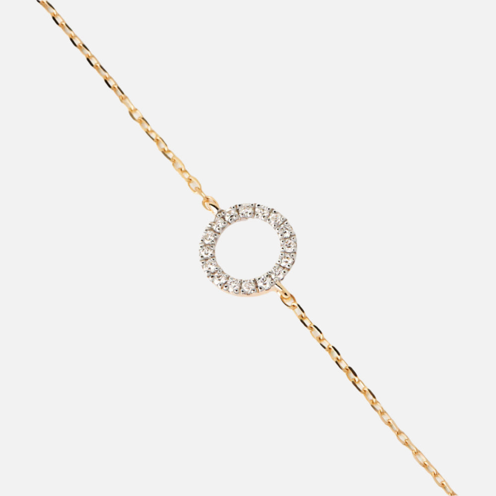 Diamonds and Gold Circle Bracelet by PDPaola - At Present Jewelry