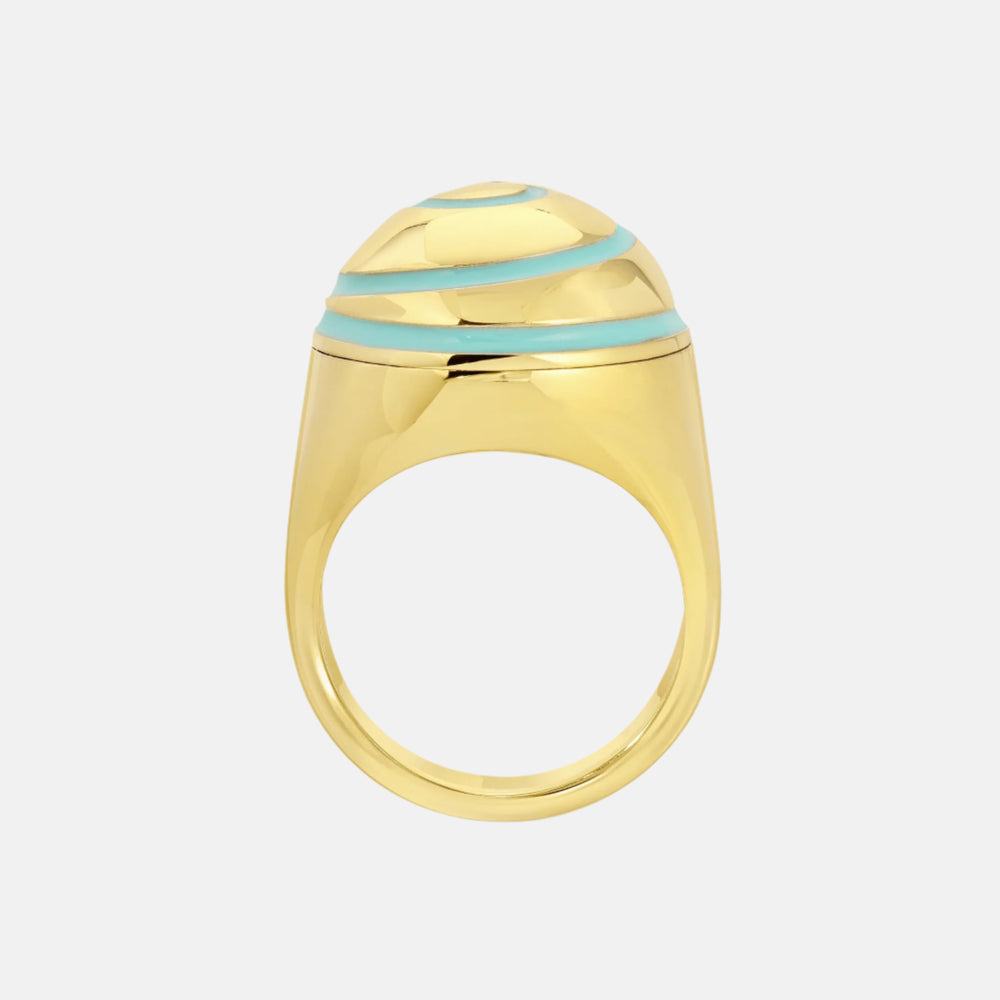 Swirl Pillbox Ring by Monbouquette - At Present Jewelry