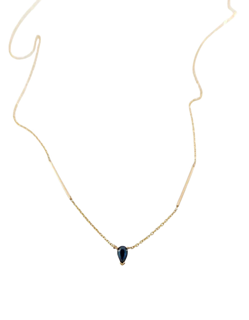 Deconstructed Bar Gold Necklace