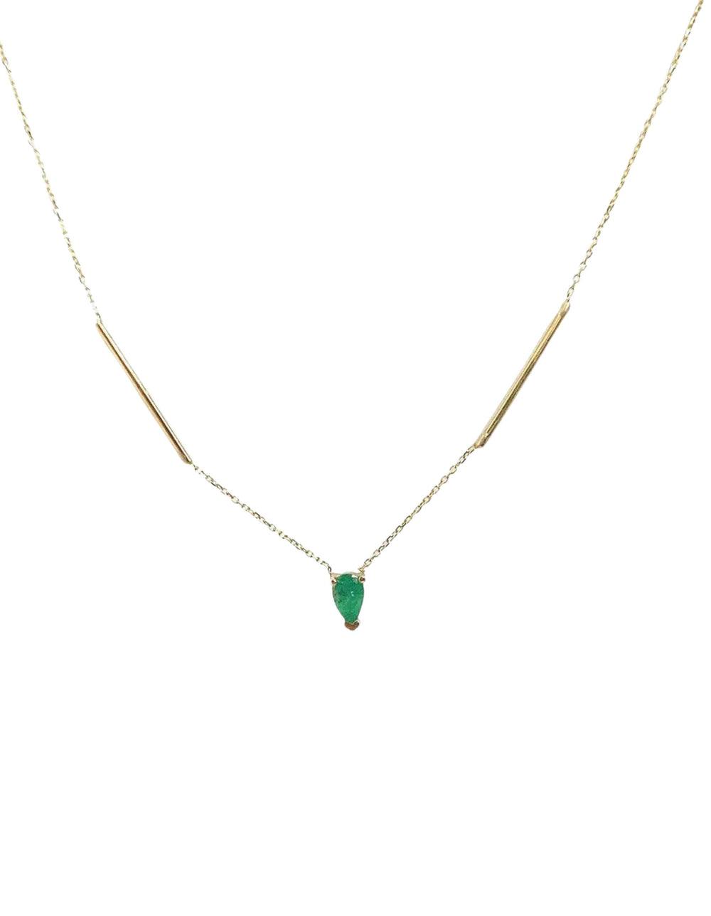 Deconstructed Bar Gold Necklace
