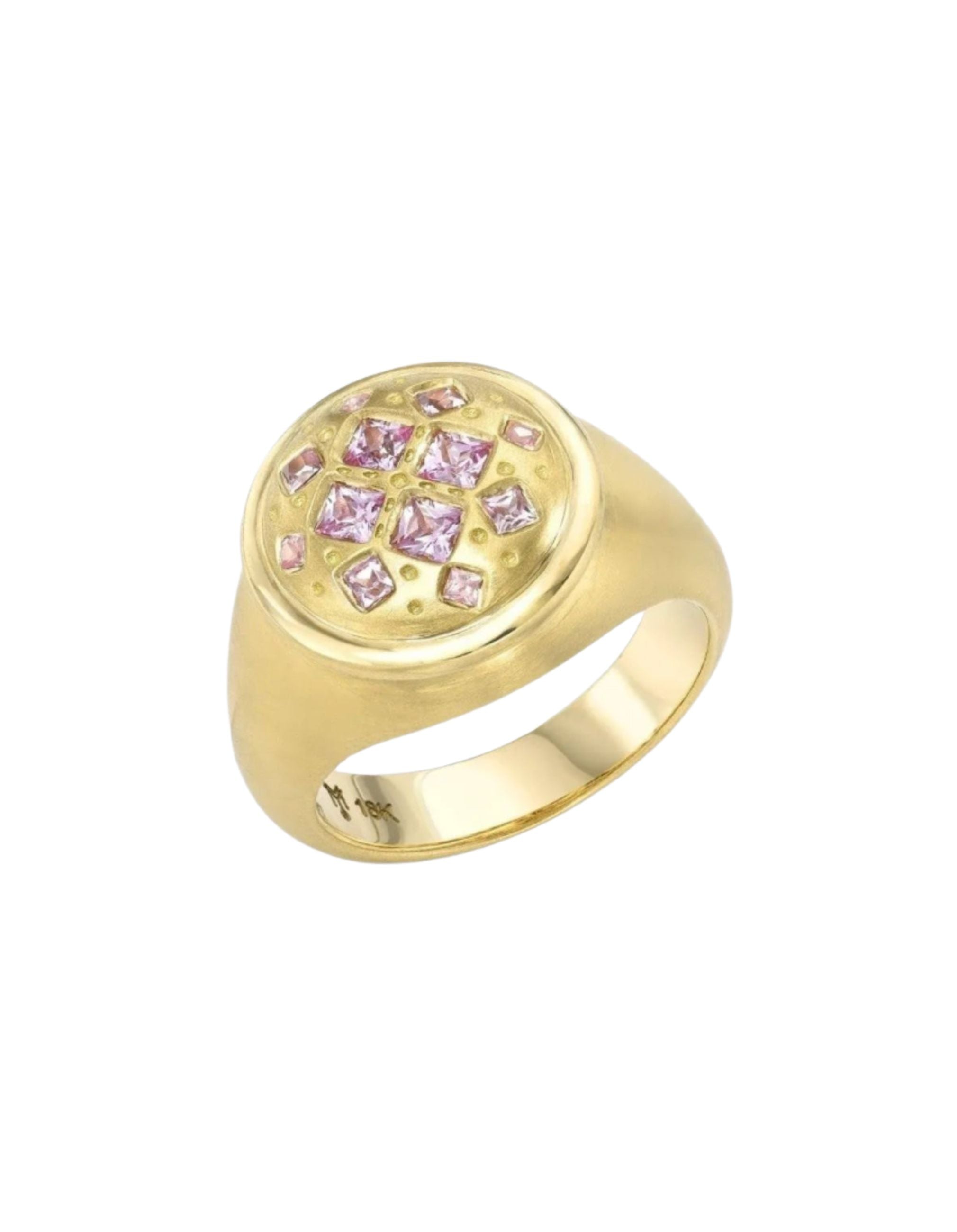 Sunset Sapphire Pinky Ring
