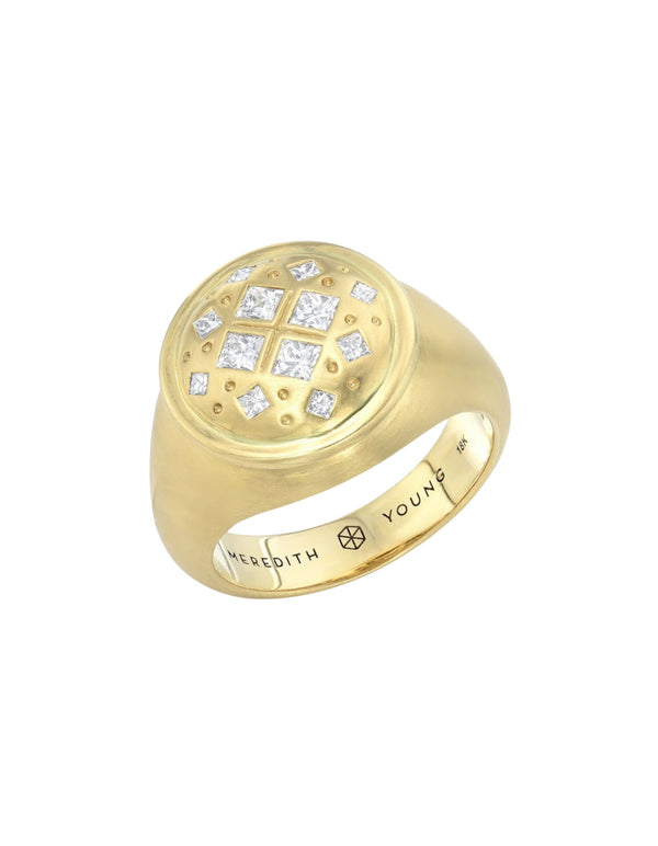 Diamond Pinky Ring by Meredith Young - At Present Jewelry