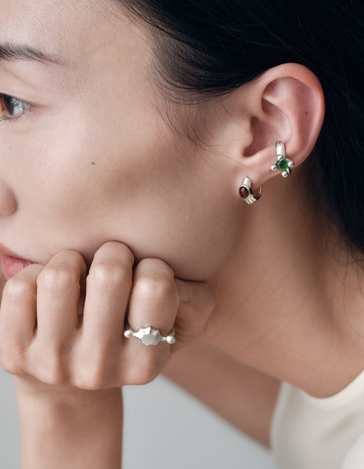 Scallop Hoop Earrings