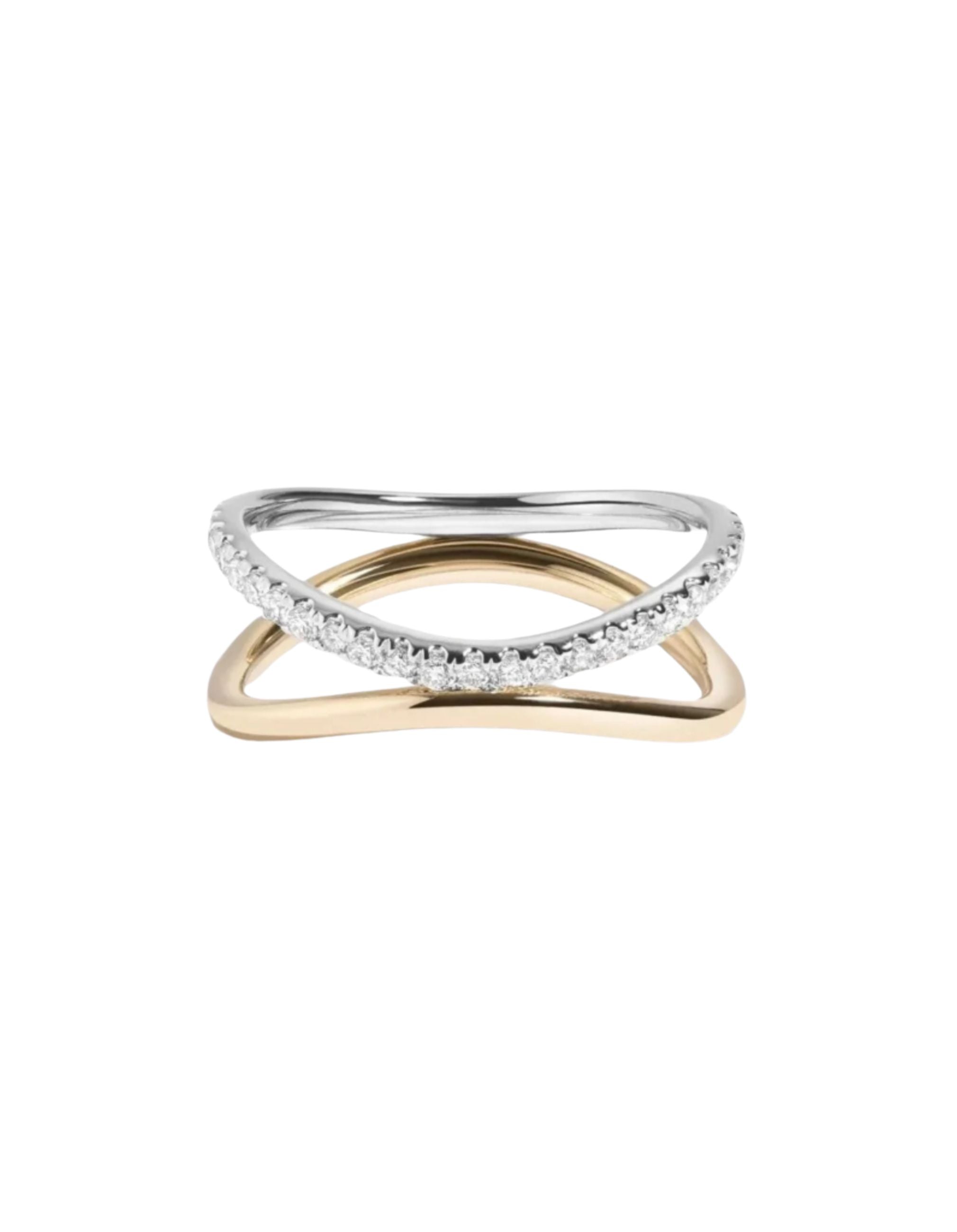 Bossa Nova Band & Diamond Ring Set
